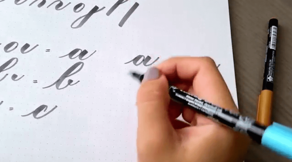 Calligraphy Letter Strokes